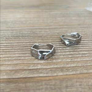 Silver Geometric Rings